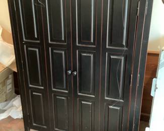 Pier 1 Black 2 Door Cabinet