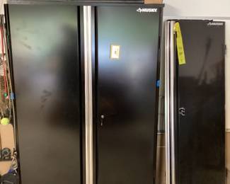 2 Husky Took Cabinets One Assembled One Disassembled