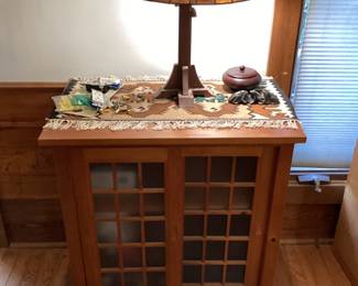 Vintage Stained Glass Table lamp