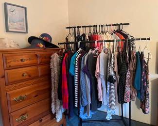 Lots of women's and children's clothing