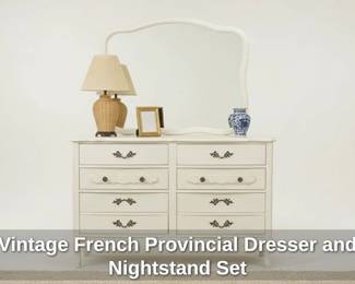 Vintage French Provincial-Style Furniture - Dressers and nightstands