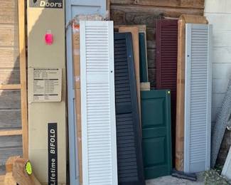 Shutters of various sizes