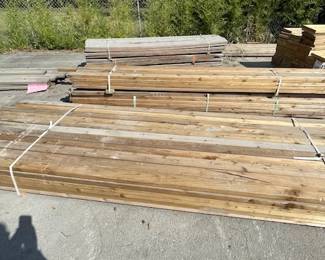 Lumber bundles, this is probably smooth cedar