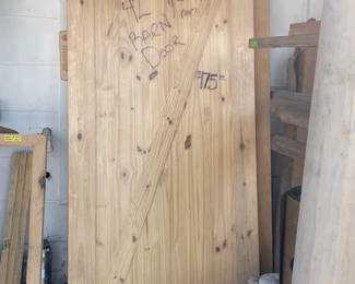 42" x 7' Barn Door Only, Wood