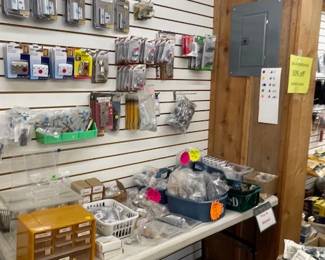 Misc hardware items, door stops, etc