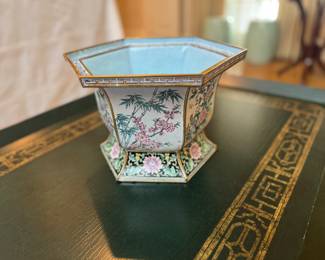 Maitland Smith Enamel Planter