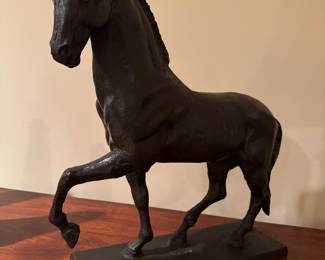 Bronze - Extra Solid Heavy Trotting Horse Statue