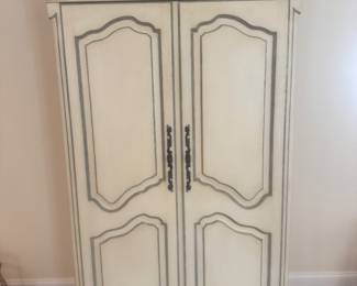 French Country 2 Door / 3 Drawer Armoire (87"H x 25"D x 45"W)