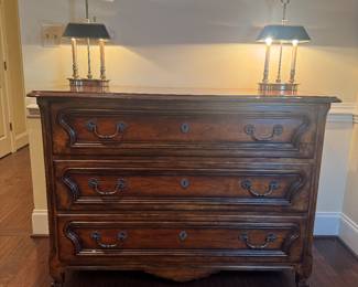 Ralph Lauren Henredon 3 Drawer Chest of Drawers (53"W x 23"D x 39"H)