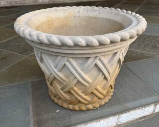 Cast Stone Jardiniere (2 Available / 21" Dia x 15"H)