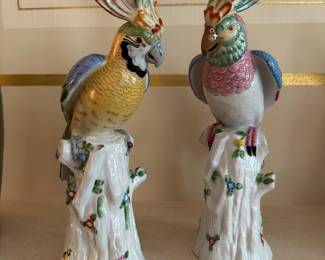 Jeanne Reed Porcelain Parrot Figurines