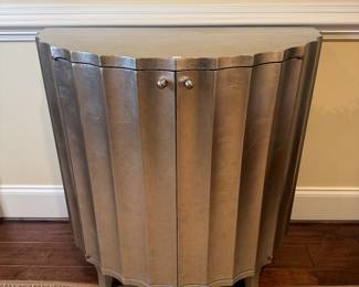 Decorative Crafts 2 Door Demilune Accent Cabinet (34"W x 17-1/2"D x 33"H)