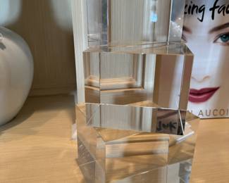 Set of 3 Designer Crystal Cubes