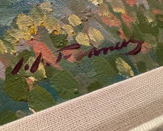 Framed Original Oil on Canvas Landscape Signed by J.W. Francis (35"W x 31"H)