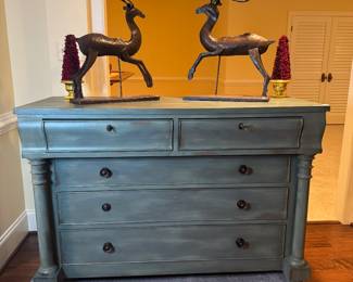 Made in Colombia by Imasa / Polo Ralph Lauren 5 Drawer Dresser (56"W x 23"D x 40"H)