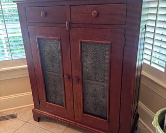 Bob Timberlake for Lexington 2 Drawer / 2 Door Pie Safe (42"W x 16"D x 49"H)