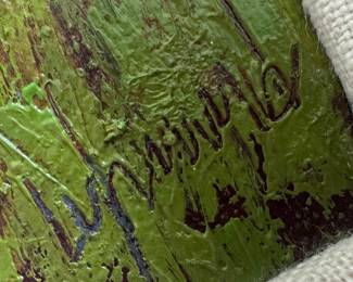 Framed Original Oil on Canvas Landscape Signed Kay Lybrand (17"W x 17"H)