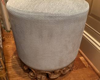 Christopher Guy Harrison Round Upholstered Ottoman (17"D x 18"H)