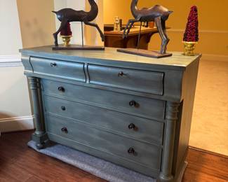 Made in Colombia by Imasa / Polo Ralph Lauren 5 Drawer Dresser (56"W x 23"D x 40"H)