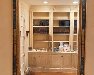 Carver's Guild Gold Gilt Frame Top Ledge Wall Mirror (58"H x 40"W)