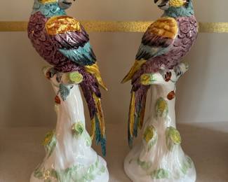 Jeanne Reed Porcelain Parrot Figurines