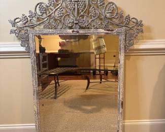 John Richard Cast Metal Mirror (57"H x 38"W)