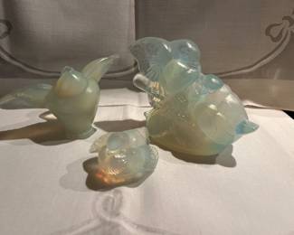 Sabino French glass doves 