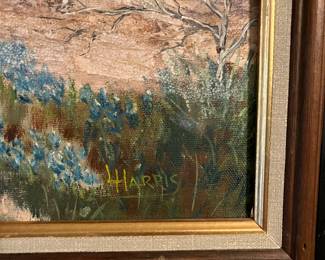 Detail of artist signature 