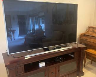 Samsung TV, Solid Wood Entertainment Center
