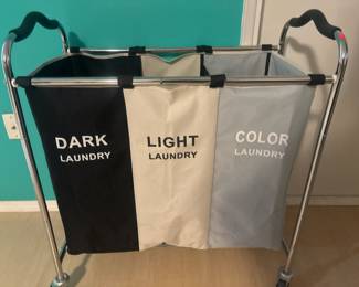 Laundry Sorting Rolling Basket
