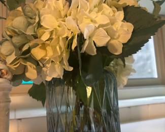 Geometrical Blue Glass Vase