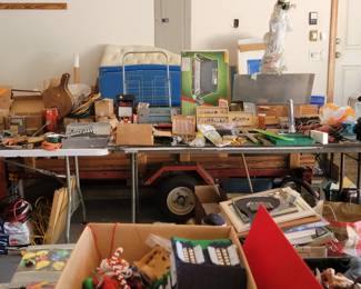 Trailer part view under table