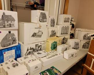 Dickens christmas village  new in boxes some rare pieces 
