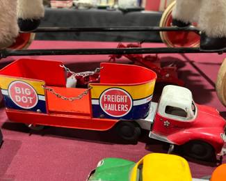 Antique tinplate toy truck