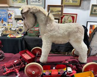 Antique Steiff Teddy Bear ride on donkey