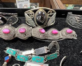 Many lots of sterling silver western jewelry