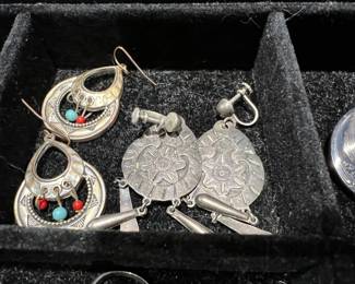 Many lots of sterling silver western jewelry