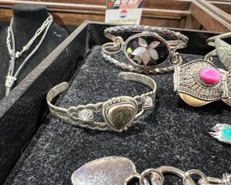 Many lots of sterling silver western jewelry