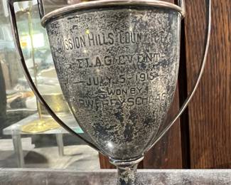 1915 Mission Hills country club, Sterling silver trophy