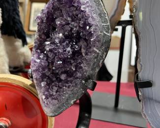 Cut and polished amethyst