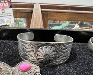 Many lots of sterling silver western jewelry