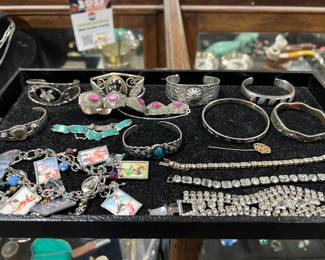 Many lots of sterling silver western jewelry