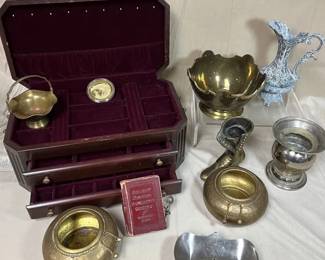 Brass, Jewelry Chest And More