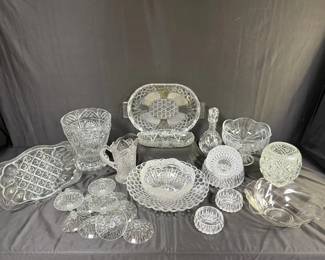 Miscellaneous Unmarked Glass for Decor Serving
