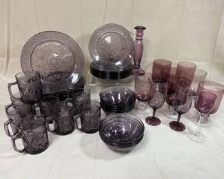 Purple Amethyst Glassware