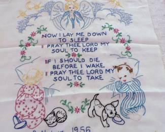 Sampler 1956 Not Framed