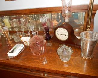 Clock & more glassware