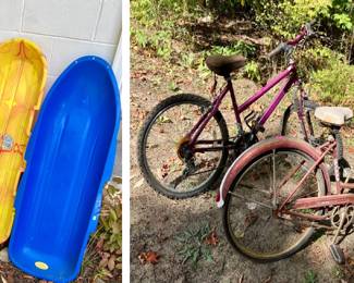 Sleds & bikes