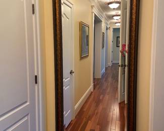 Statement piece large beveled mirror, 80” x 36”