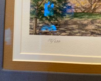 “The Governor’s Palace in Williamsburg, VA, #05/100 by Richard DePaul, Williamsburg artist, 29” x 25”